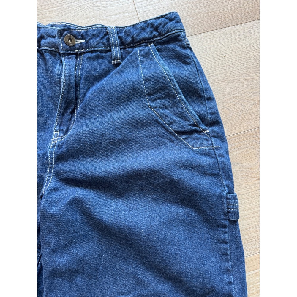 Vans Groundwork Long Denim Shorts Jorts Dark Wash Carpenter Skate Size 26 - Picture 3 of 10